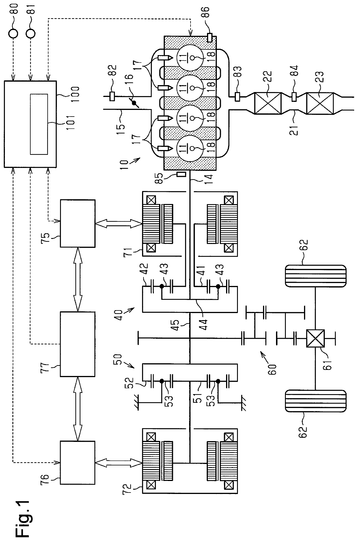 Controller and control method for hybrid vehicle