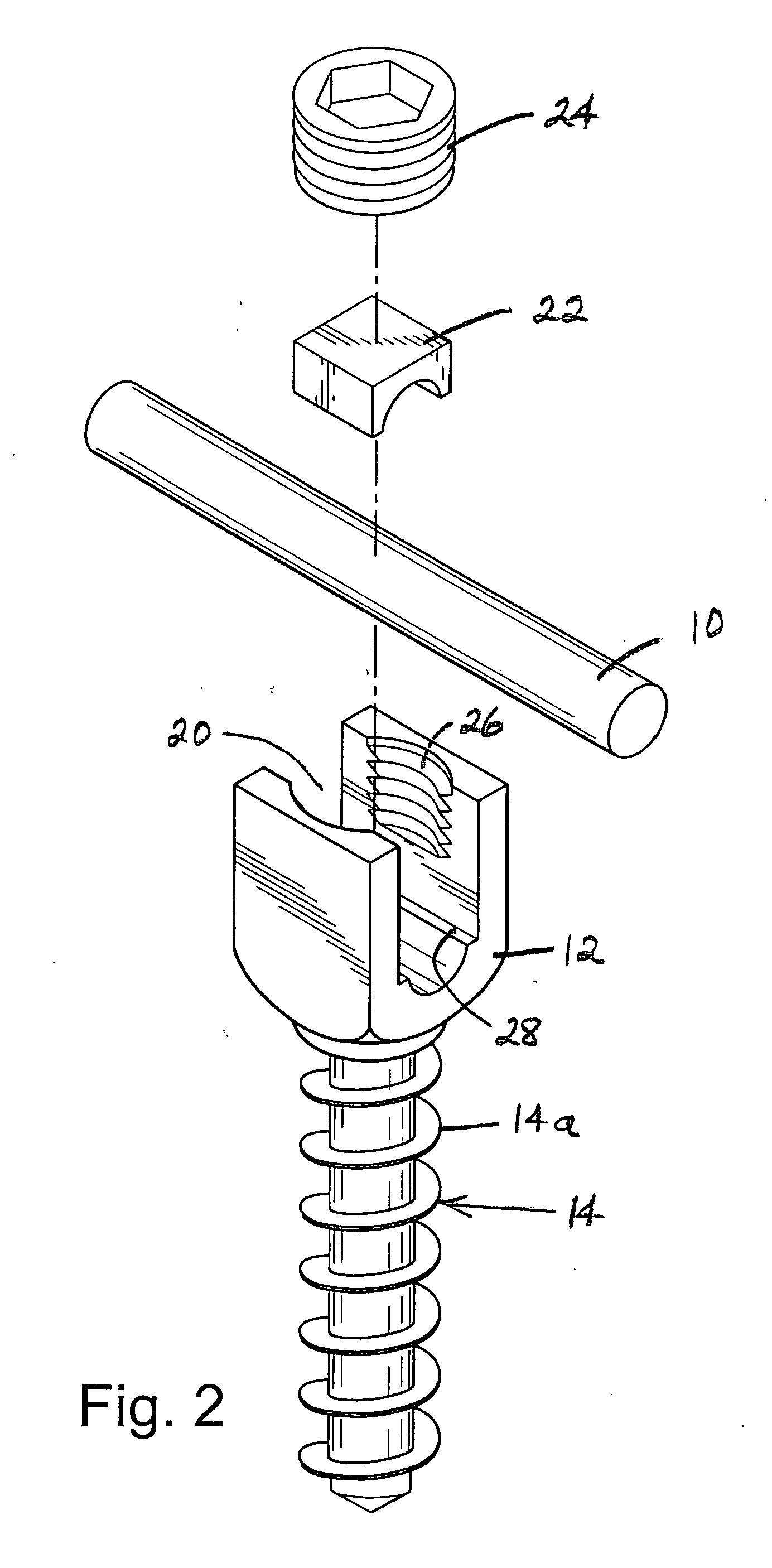 Apparatus and method for flexible spinal fixation