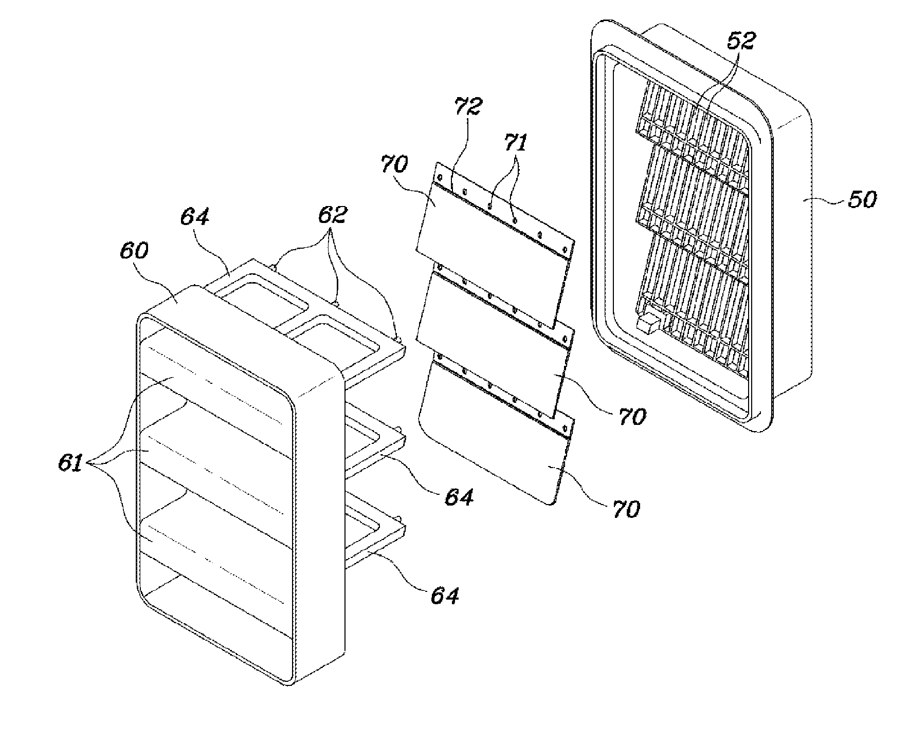 Air extractor grill for vehicle