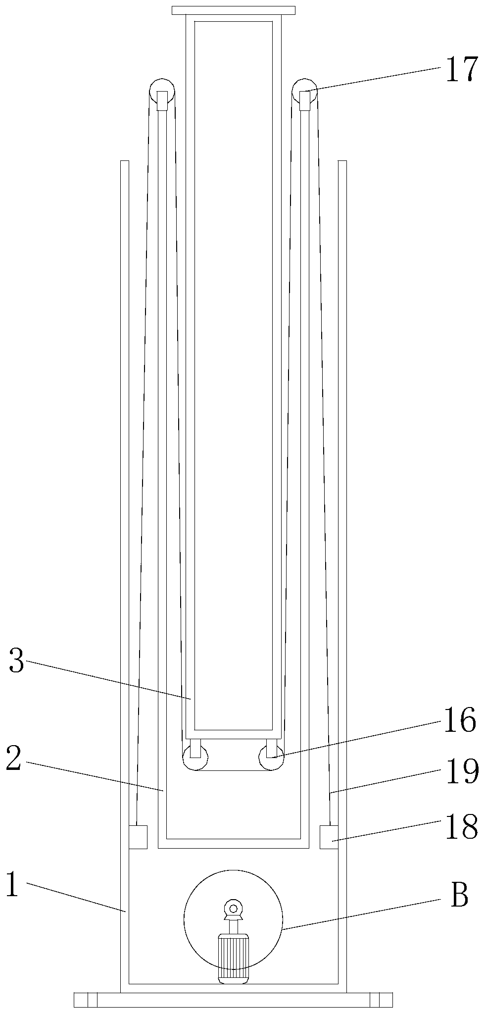 Retractable CT (Computerized Tomography) measuring rod and measuring method thereof