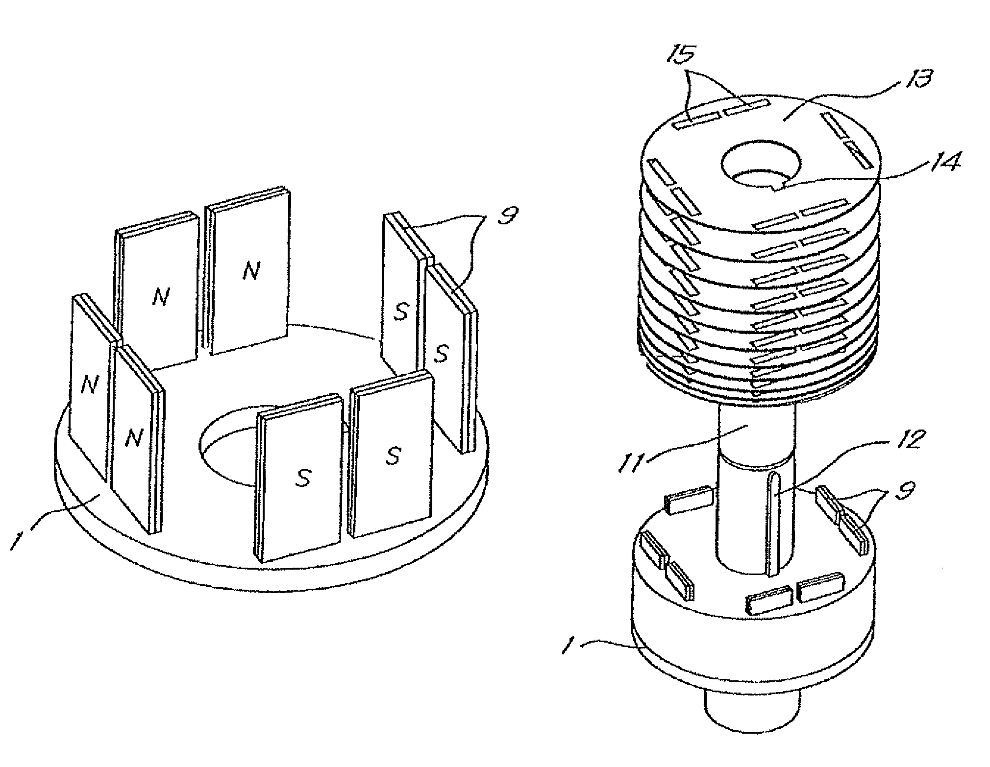 Method for assembling a rotor with permanent magnets