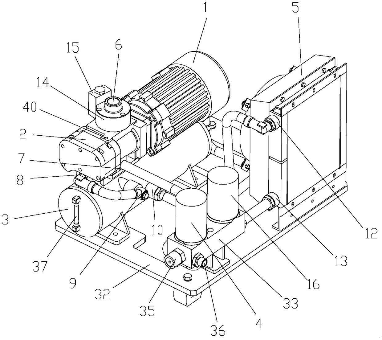 A car air compressor