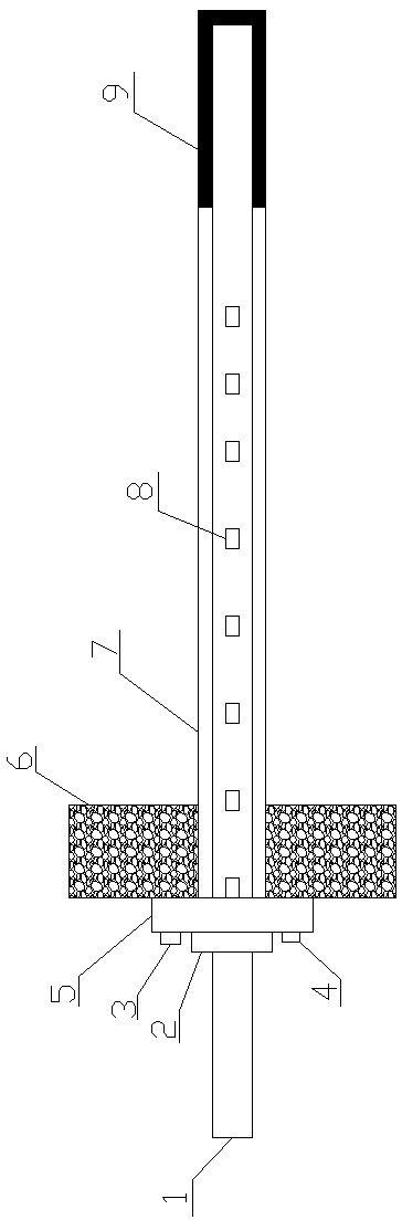 Mining monitoring early warning anchor rod