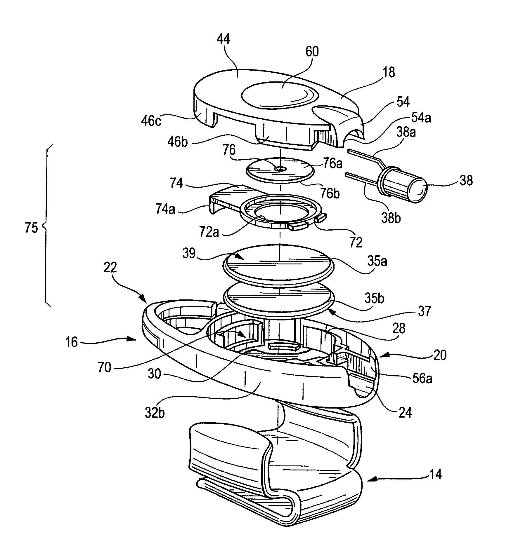 Miniature LED flashlight having split ring