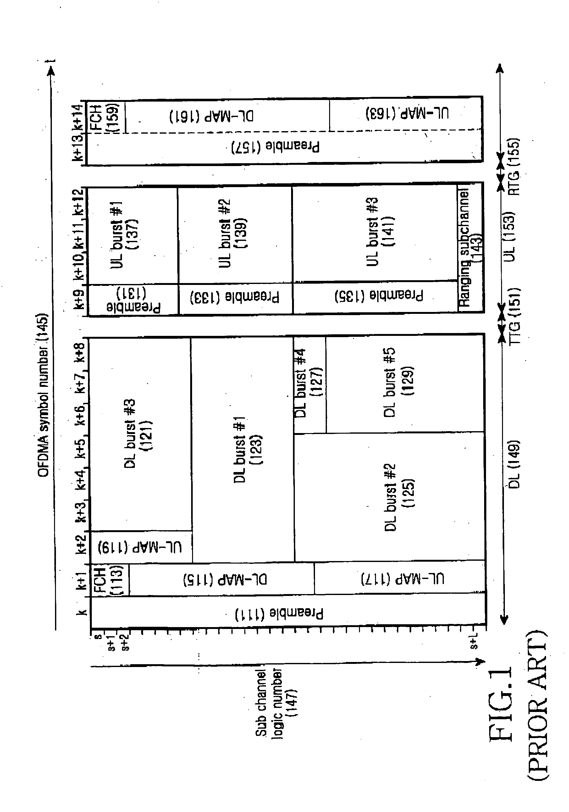 Data transmission system in broadband wireless access system using band AMC and method thereof