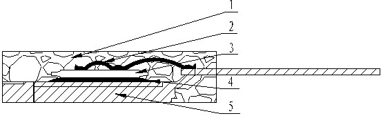 Controlled silicon for large-size silicon chip employing plastic entity package and packaging process thereof