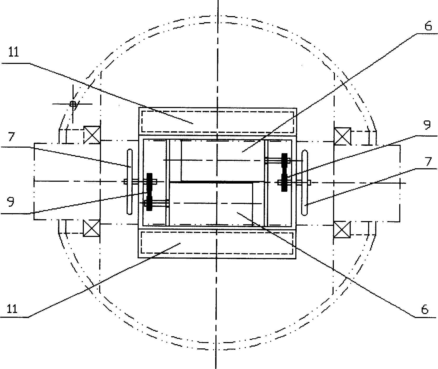 Spherical detection robot