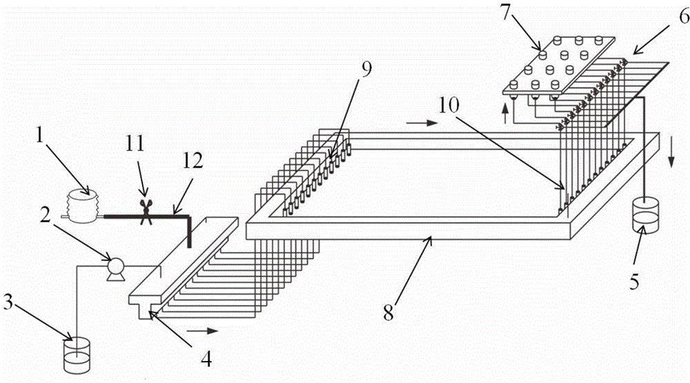 Air exhausting device of free-flow electrophoresis separation cavity and implementation method of air exhausting device