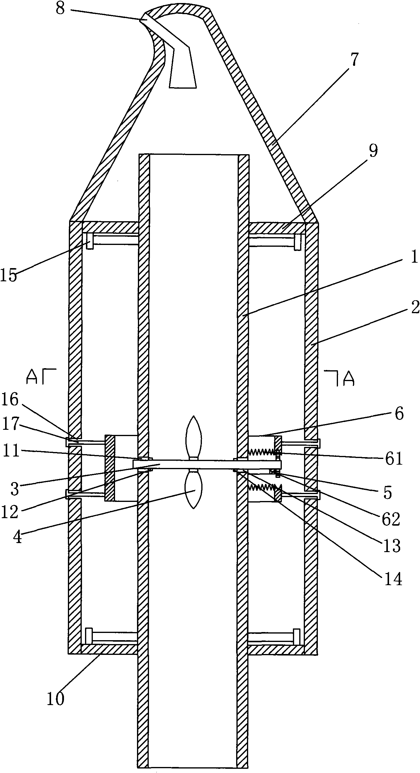 Automatic spraying fire-fighting lance