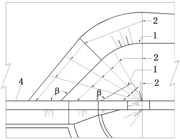 Connector of concrete dam and earth dam in coastal wide river valley region