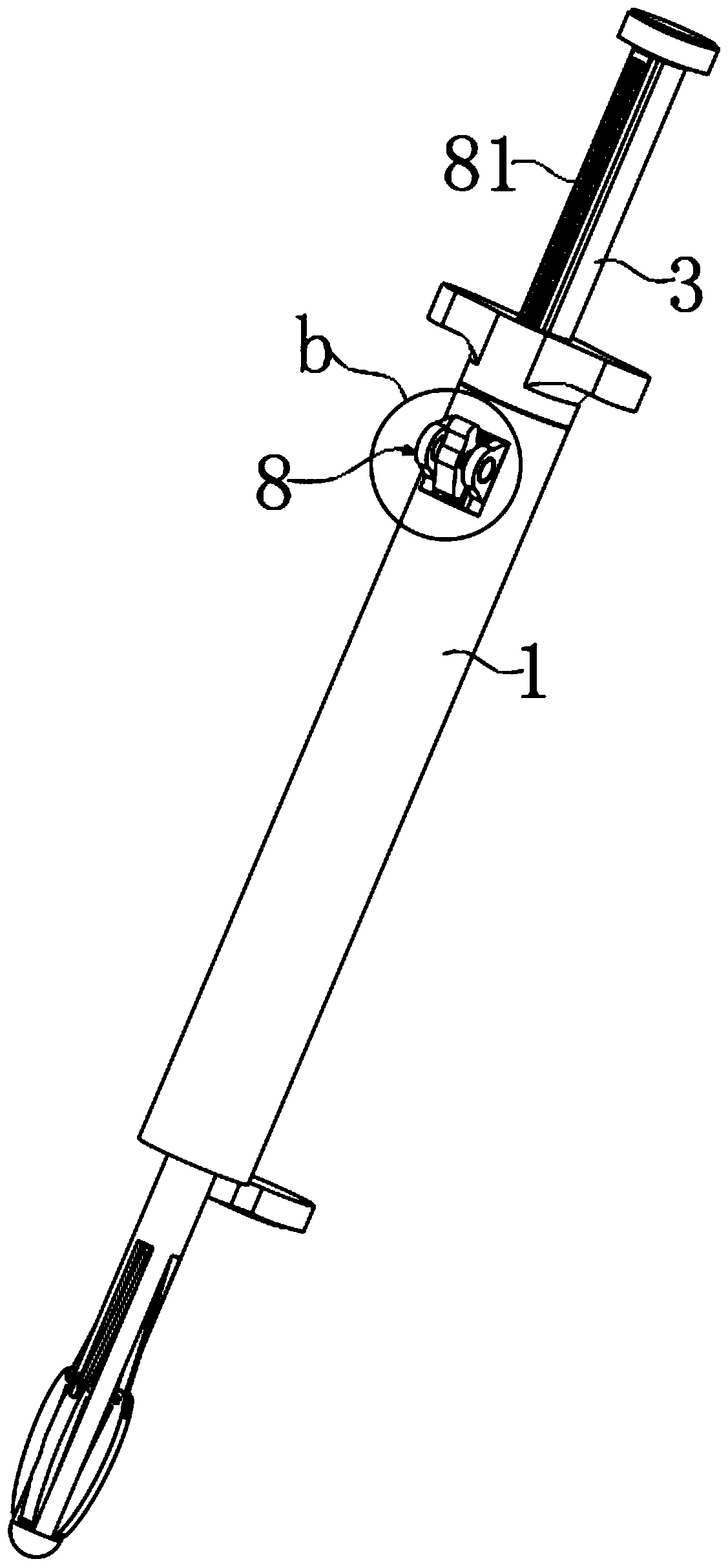 Uterine curettage device for obstetrics and gynecology department