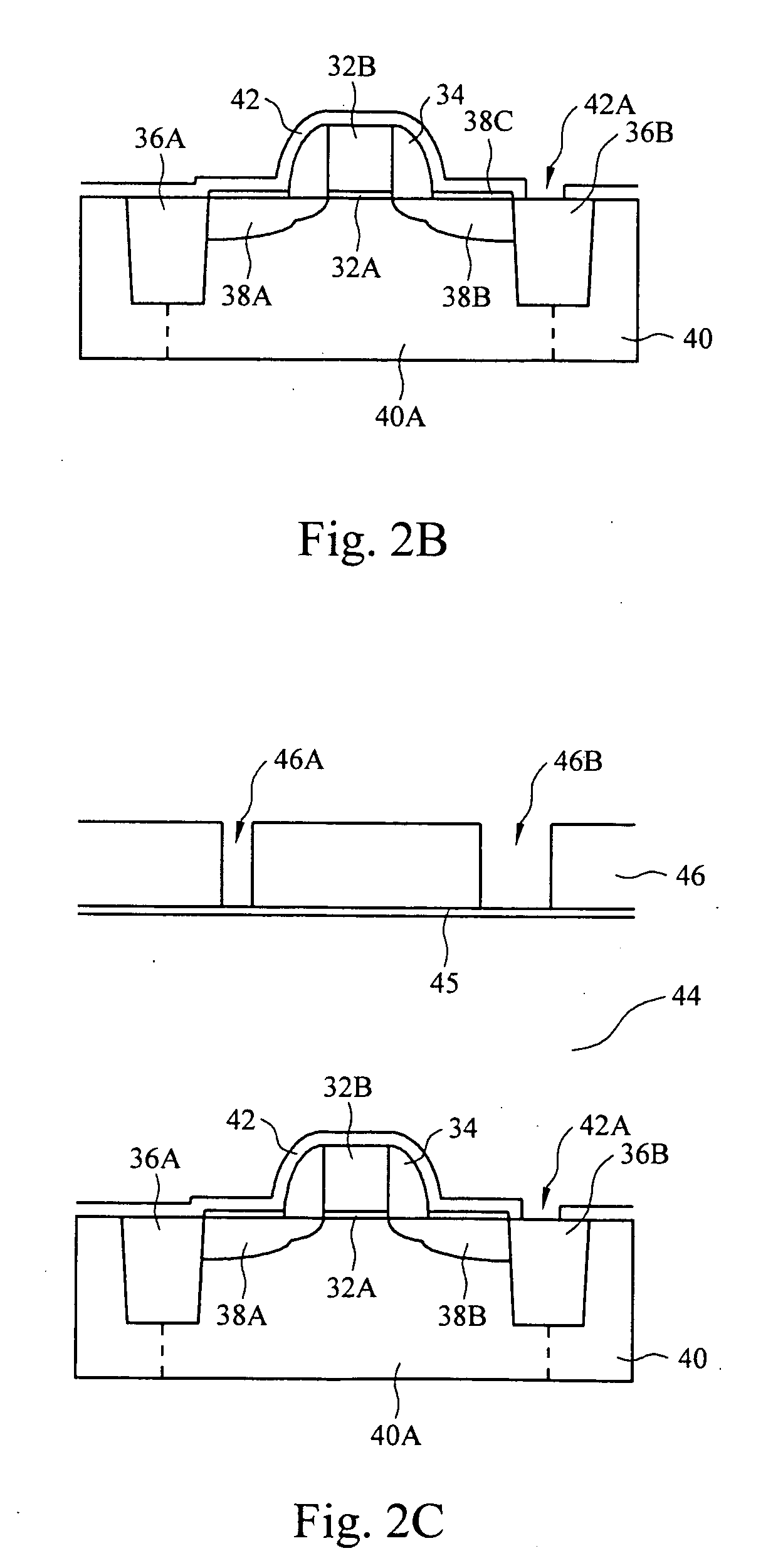 Butted source contact and well strap