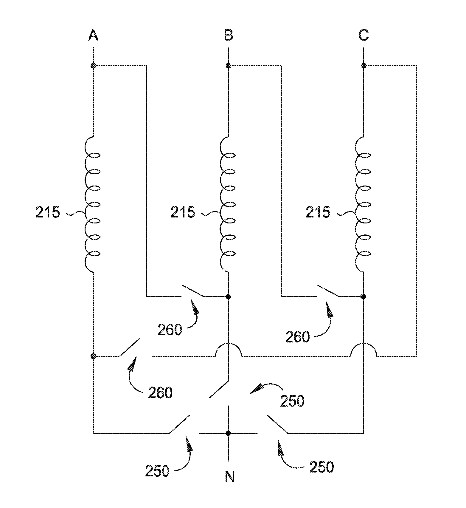 Speed management of a wind turbine when switching electrical configurations