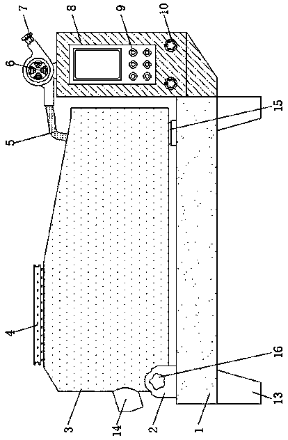 Recovery device for compound fertilizer production