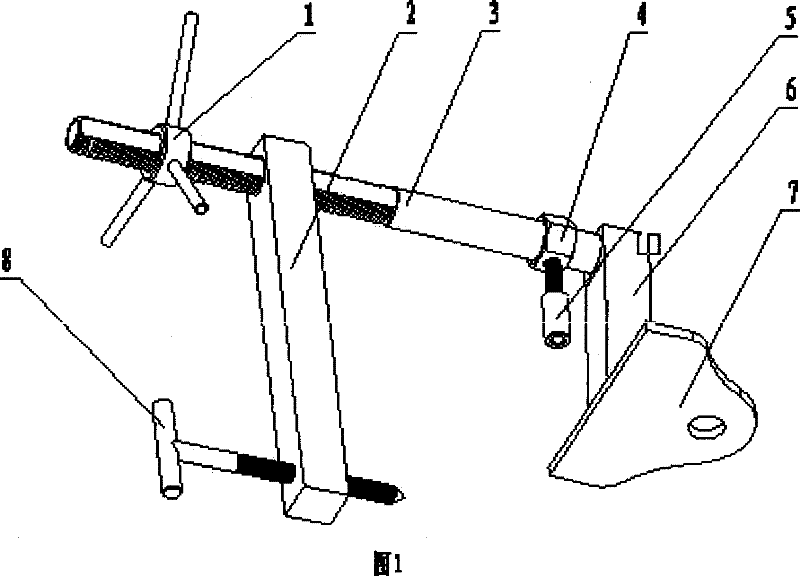 Clamping-overhanging rail for escape of window and installing method thereof