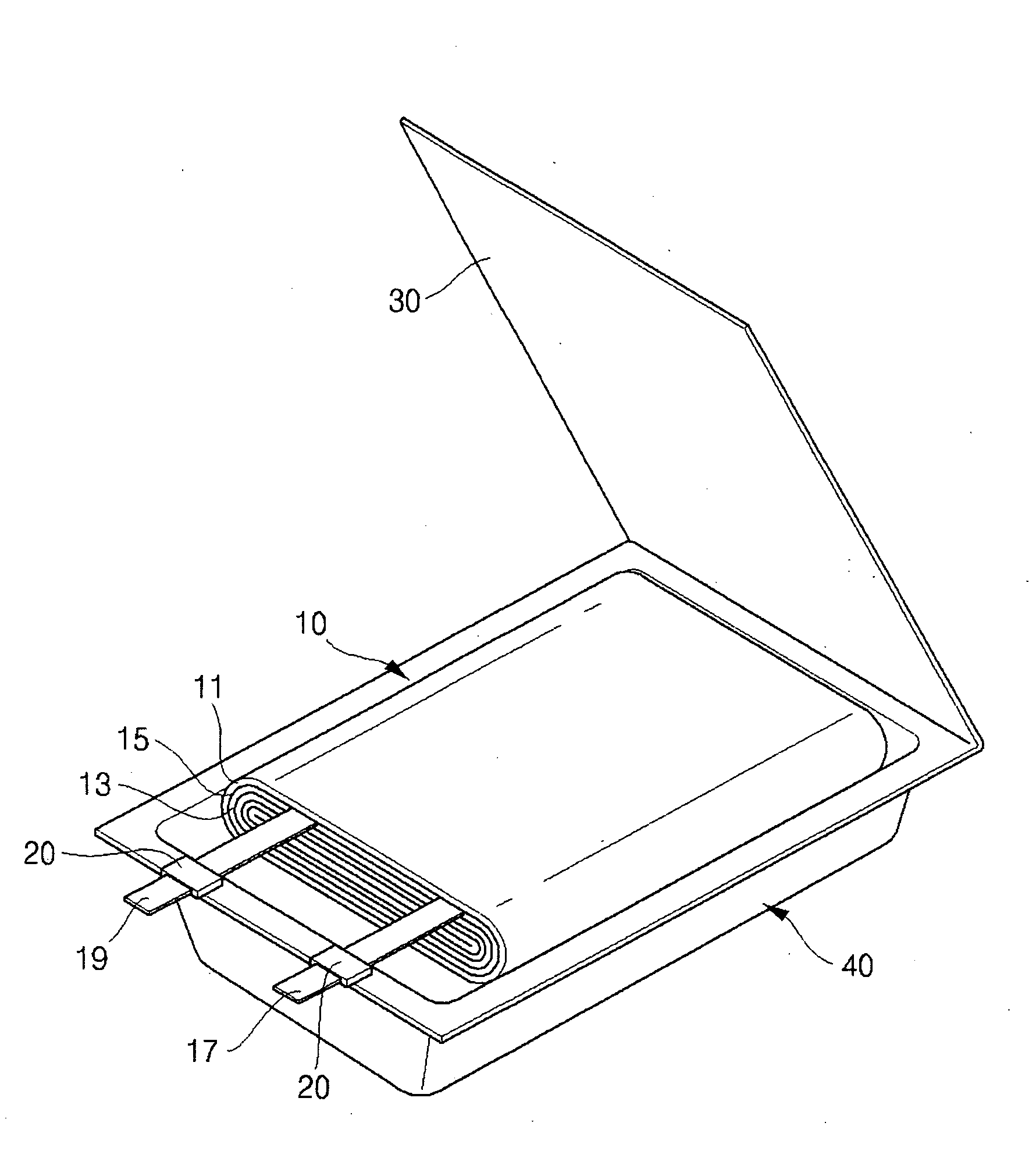 Pouch-type rechargeable battery and its method of manufacture