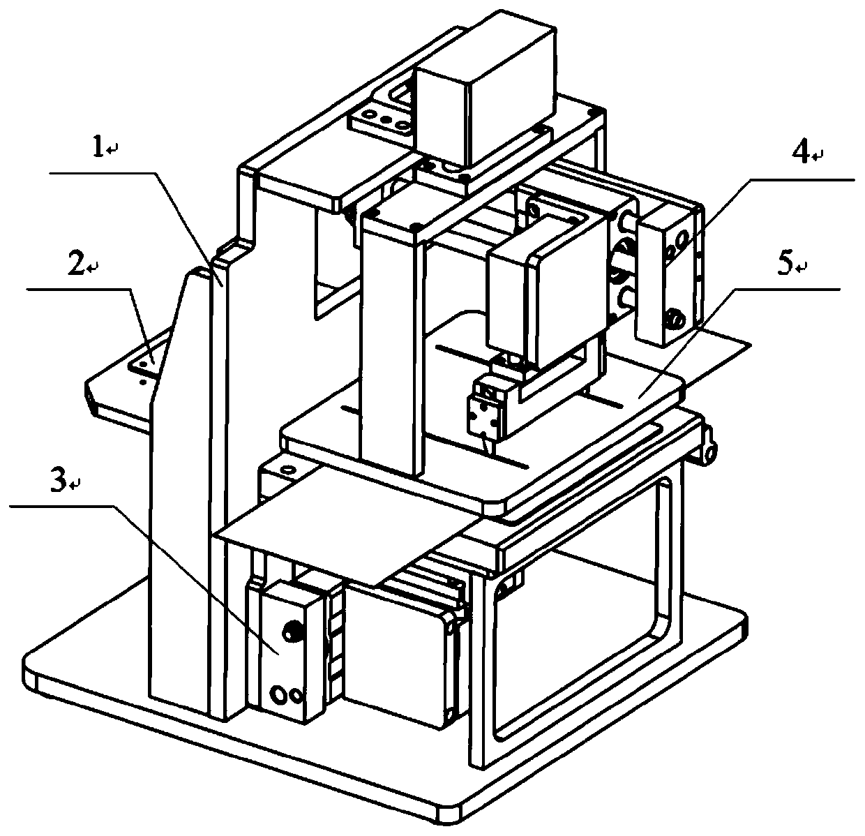 Fully automatic cutting method and device for thin film sample