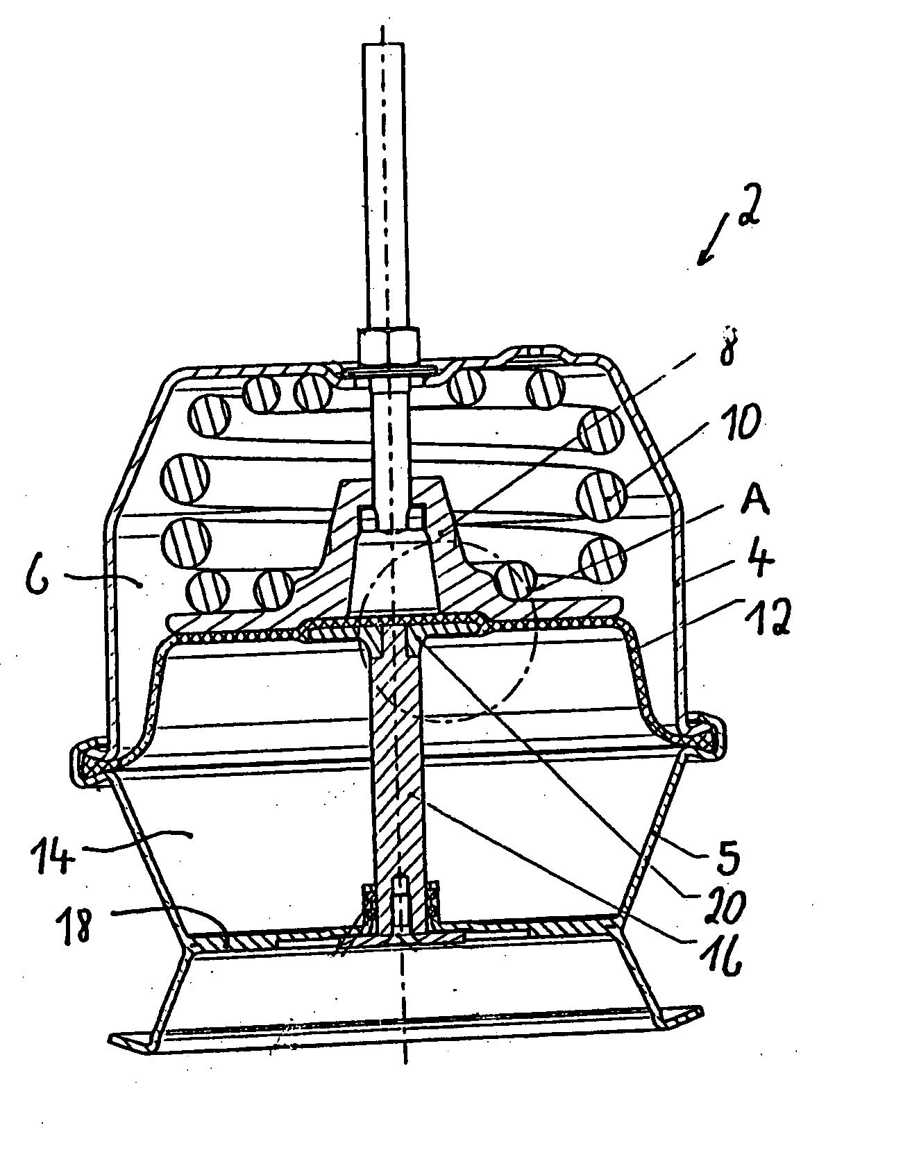 Spring-actuated air-brake cylinder for vehicle brake systems