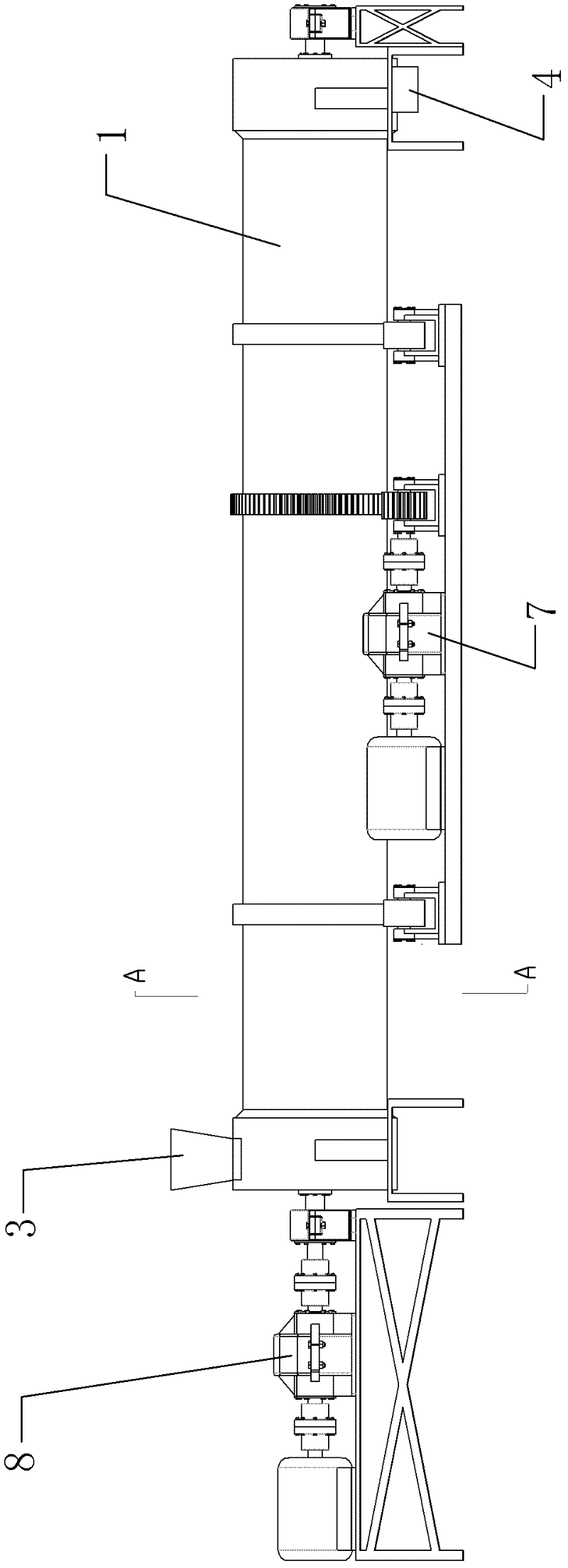 Powdery and granular garbage stirrer