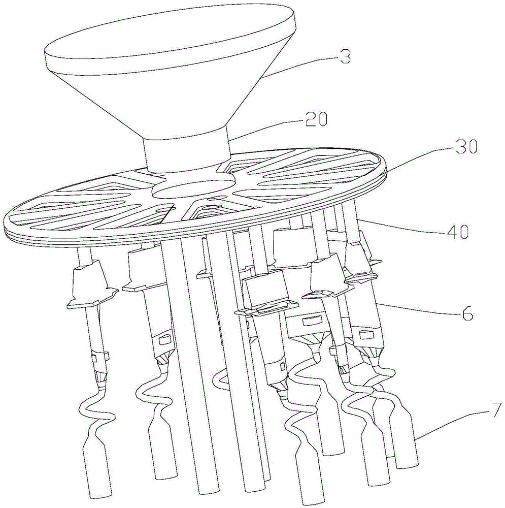 Bottom pouring type pouring system