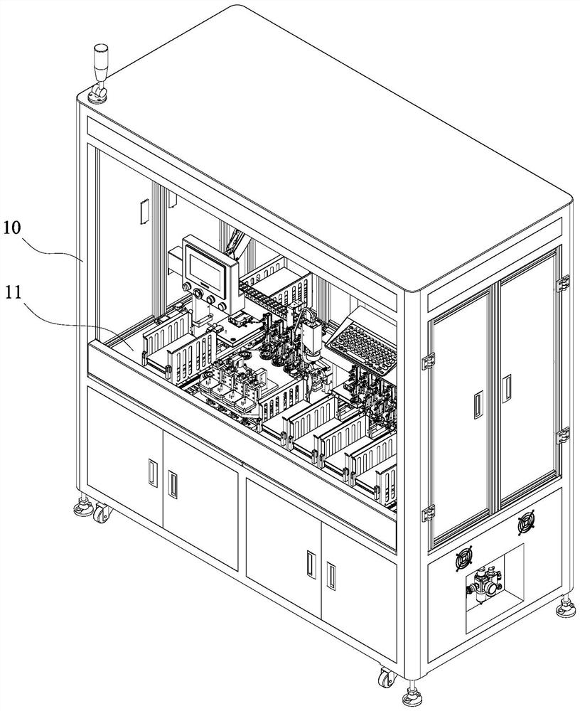 Automatic testing machine for frequency response curve