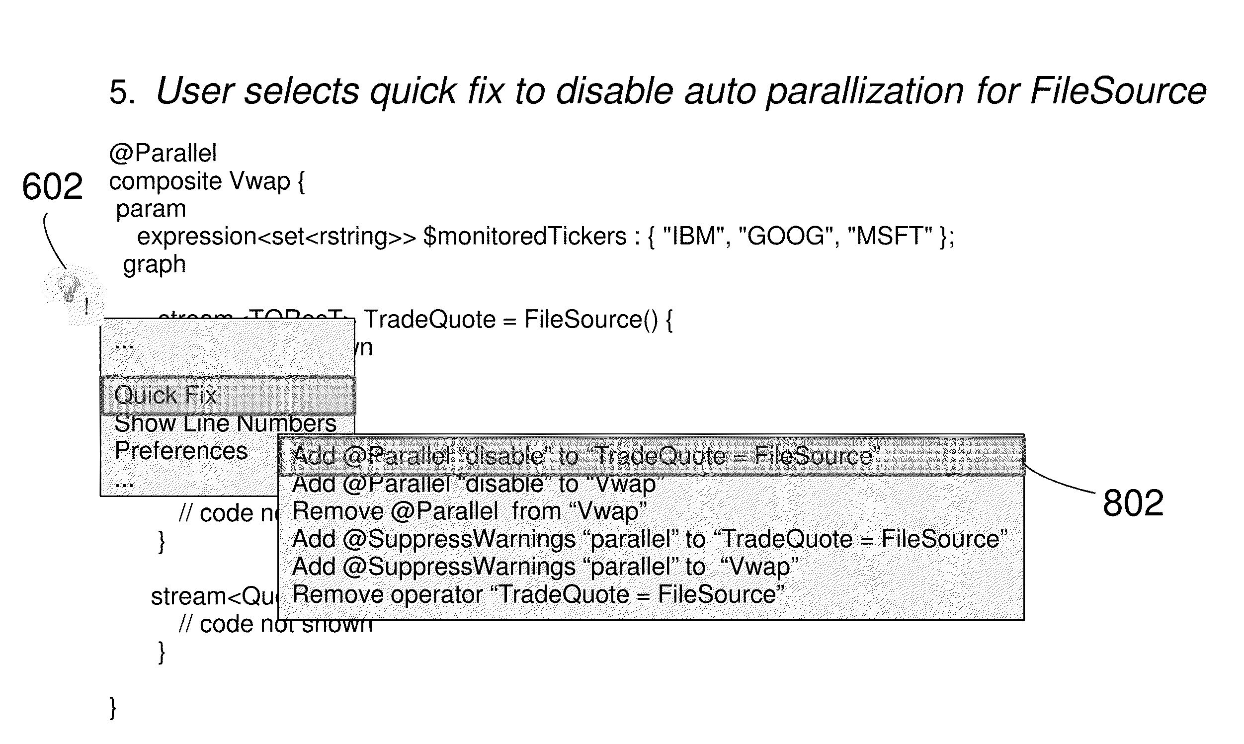 System and method for using development objectives to guide implementation of source code