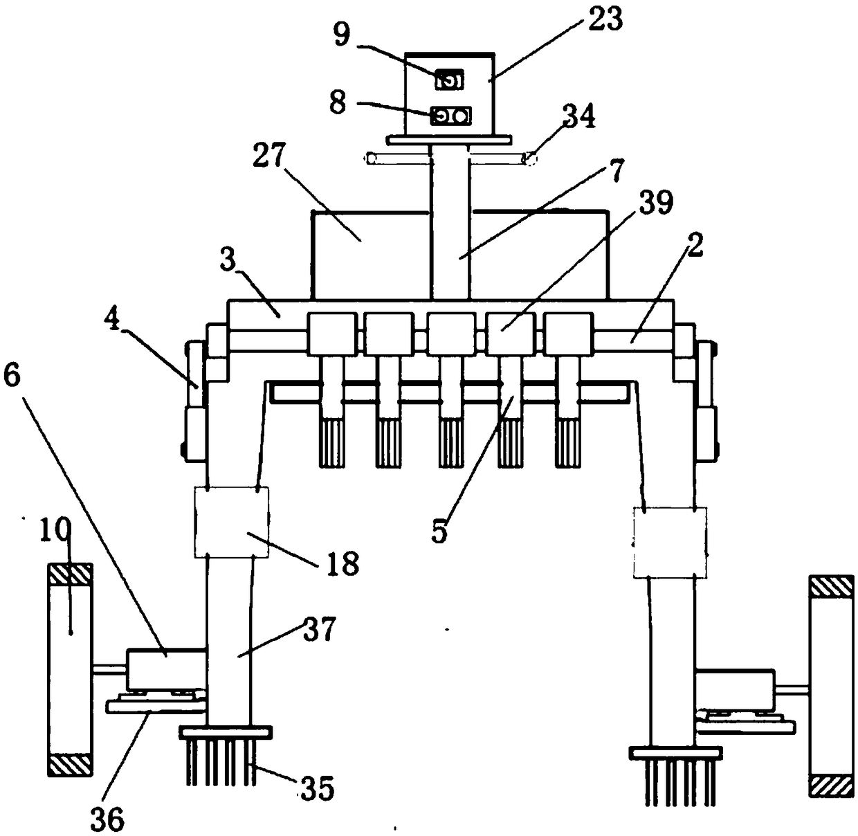 Multifunctional tea leaf picking and tea tree maintaining machine on basis of color sensor and image pickup device