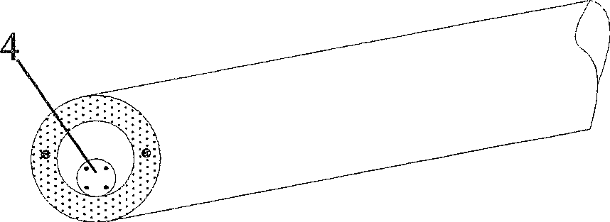 Leakage coaxial optical fiber cable with double-steel-wire reinforced inner conductor and method for making same