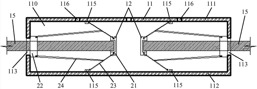 Fiber composite material rib connecting piece