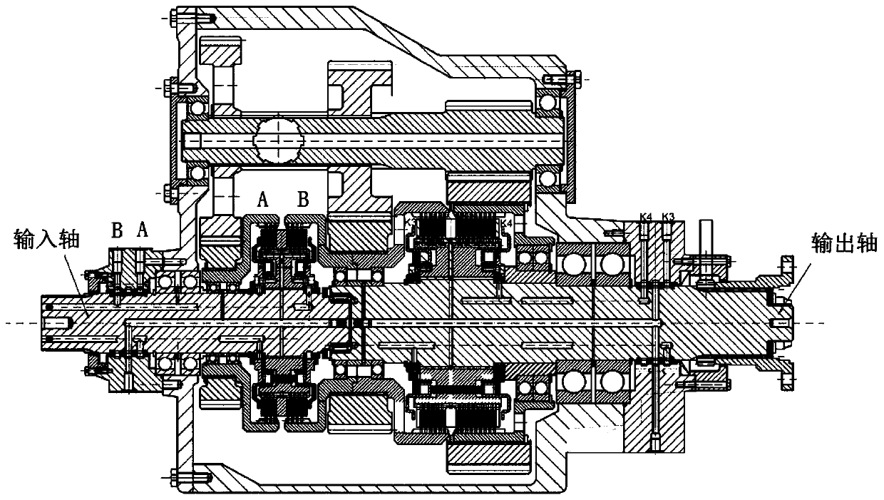 Synchronous gear shifting type wet hydraulic clutch for automatic gearbox