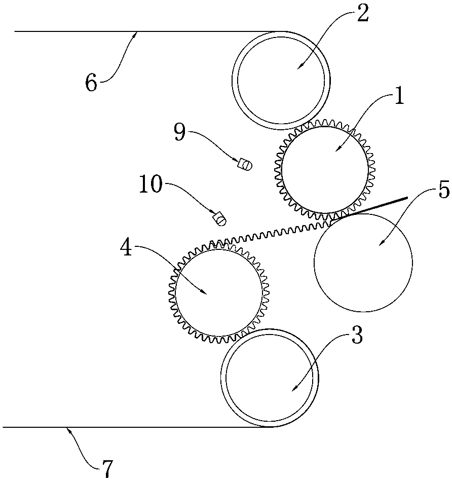 Double-layer point-to-point glue-free composite embossing system and composite embossing paper