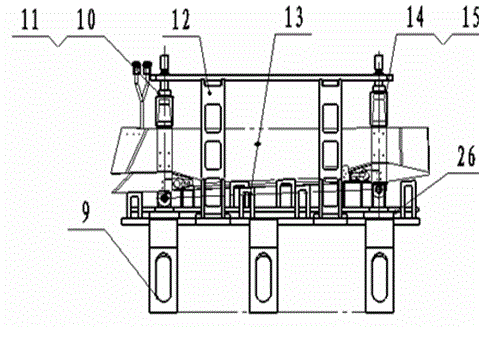 Transition beam assembly and inspection device