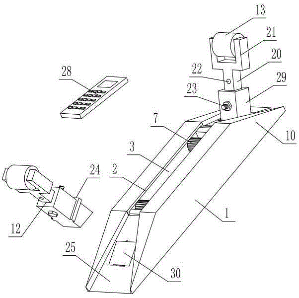 Cable tray paying-off device