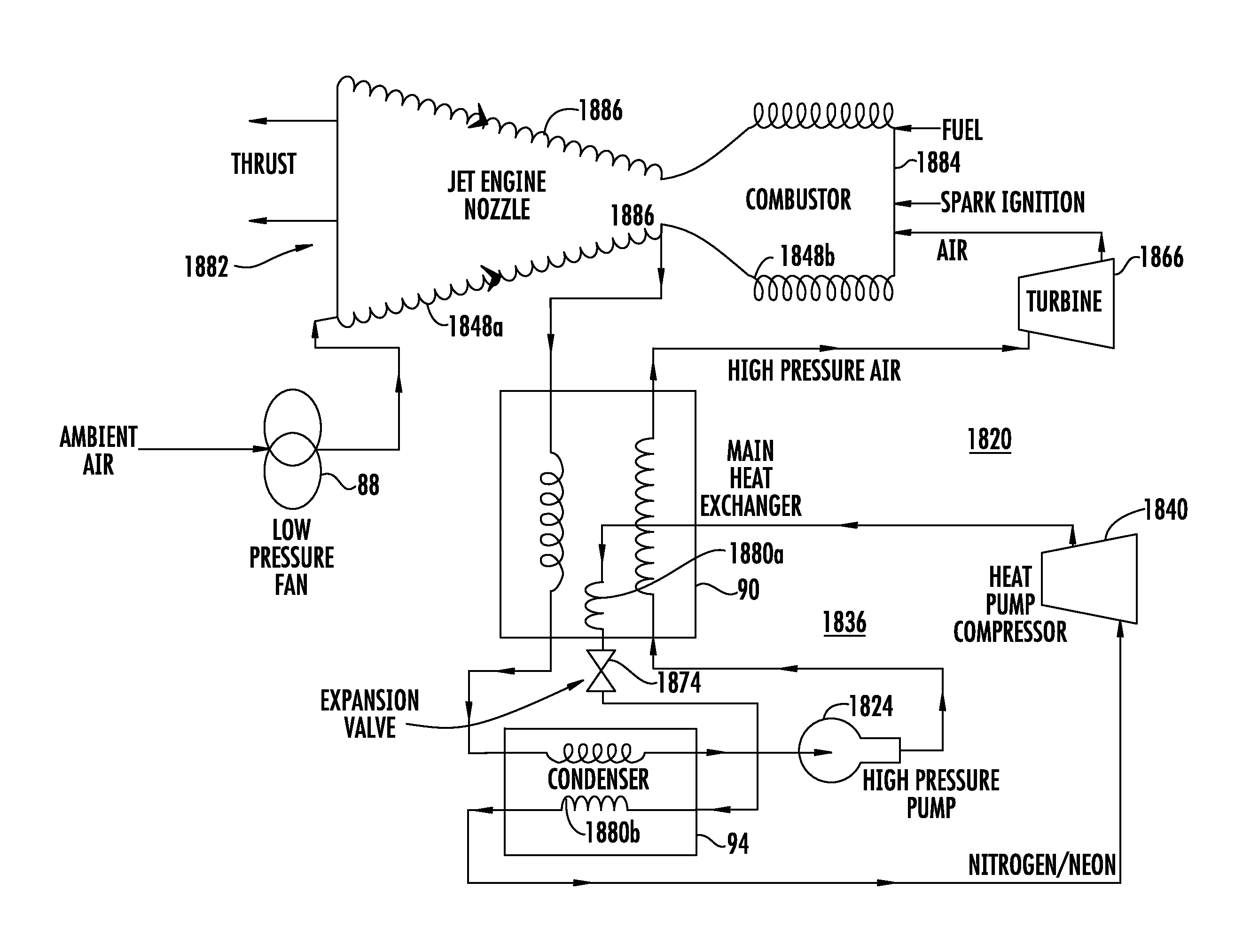 Ultra-high-efficiency engines and corresponding thermodynamic system