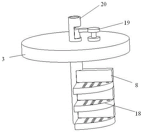 Multi-station layered iron removal device