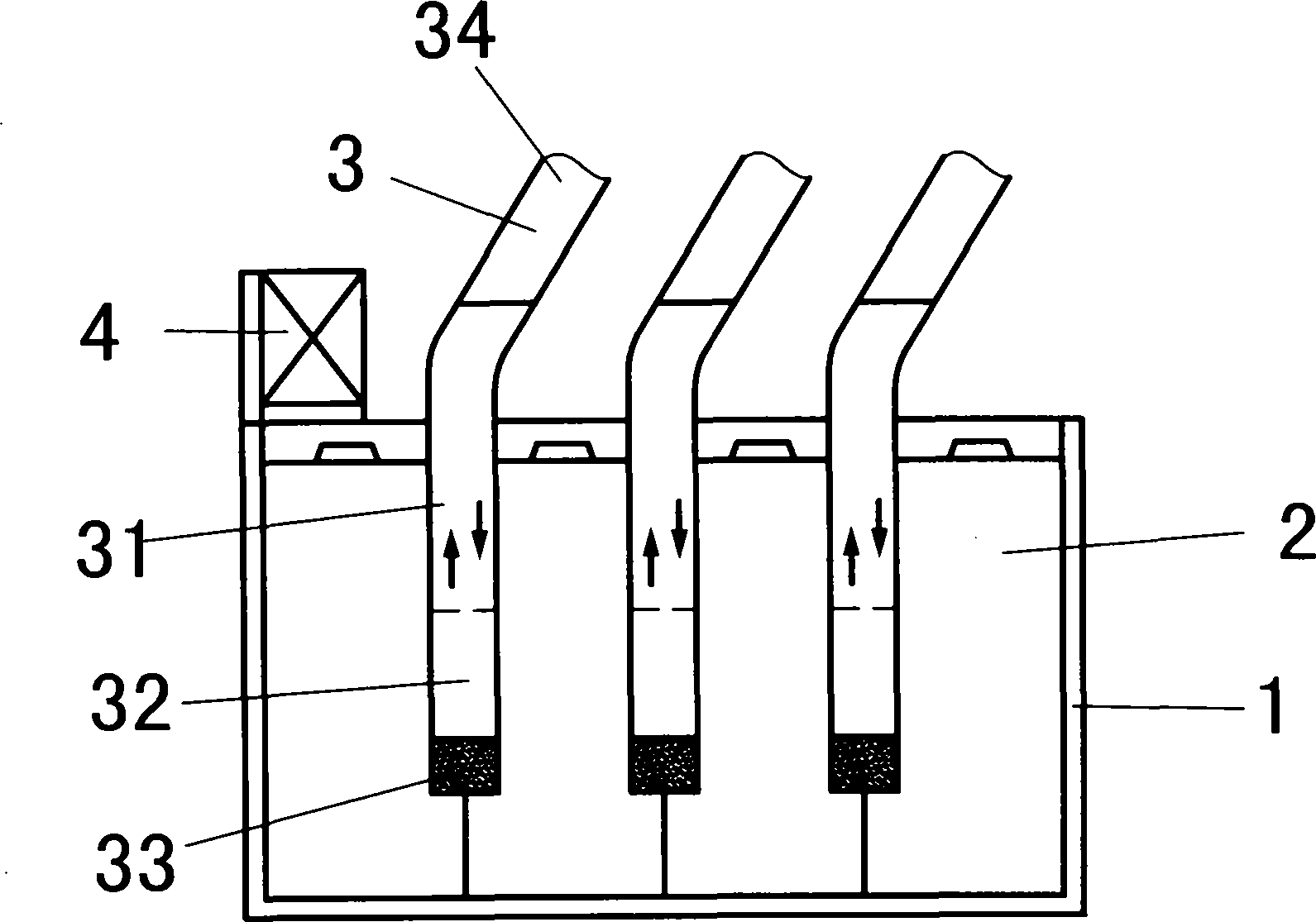 Lithium-ion power battery pack provided with flame-retardant heat superconducting pipes