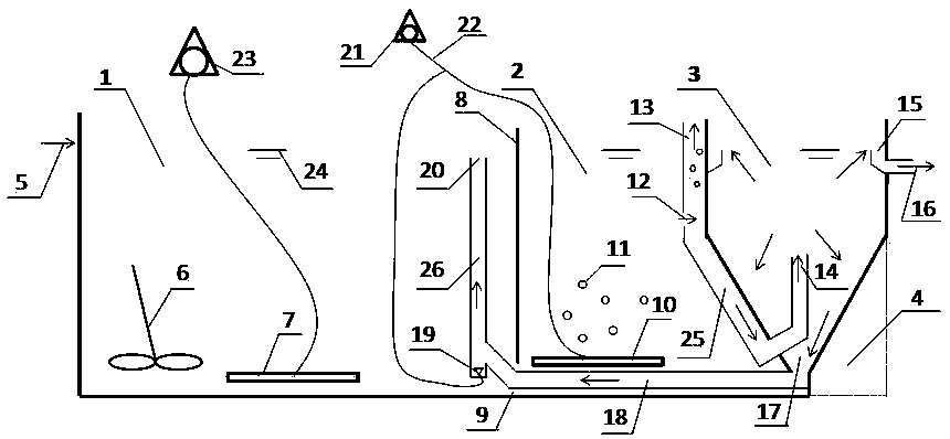 Method and apparatus for depth nitrogen and phosphorus removal from small-flow sewage