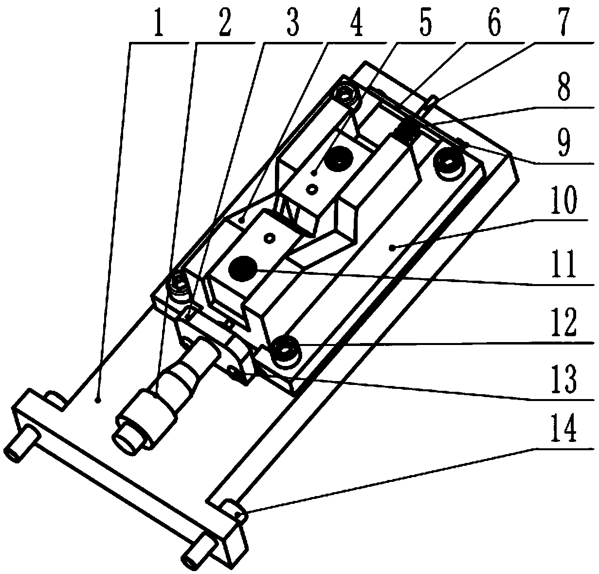 Probe precise and rapid check device and working method thereof