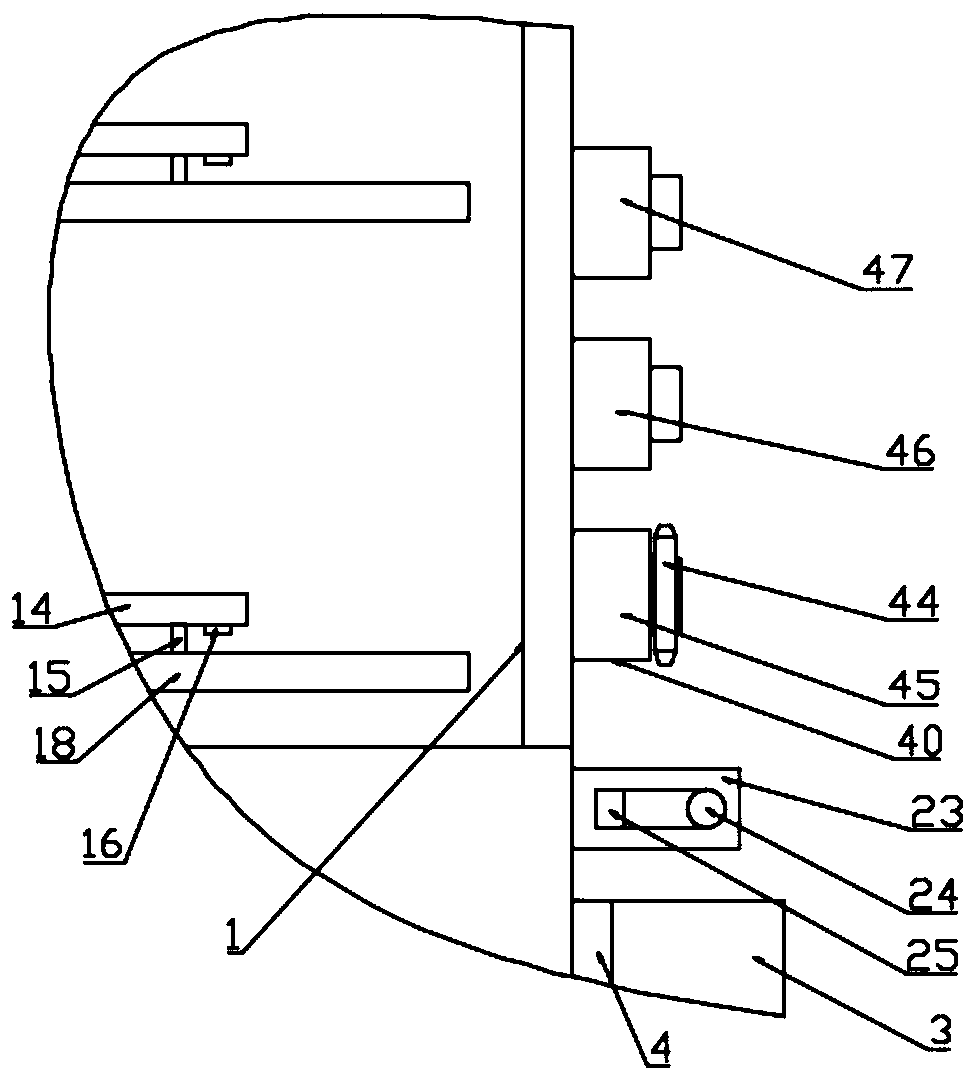 Baking device capable of taking or placing baked foods rapidly