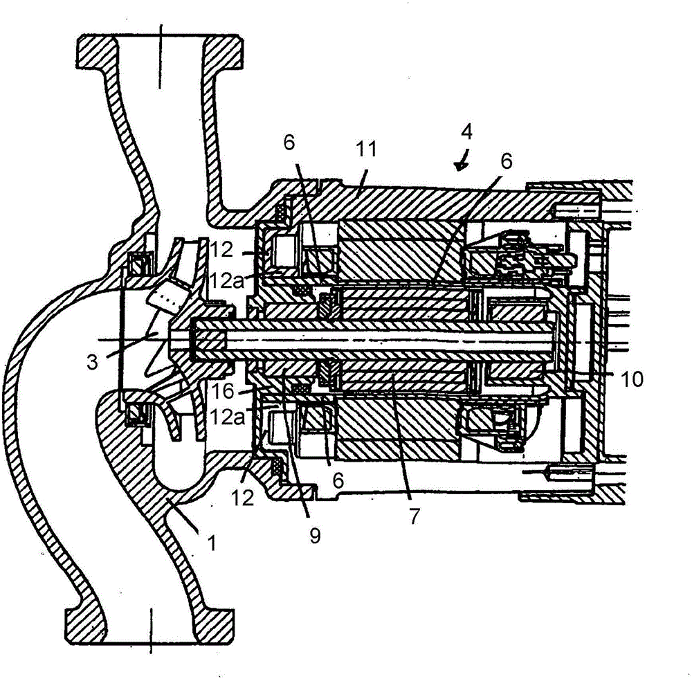 Wet motor pump