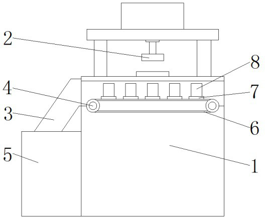 Efficient pressure welding device for lithium battery cap