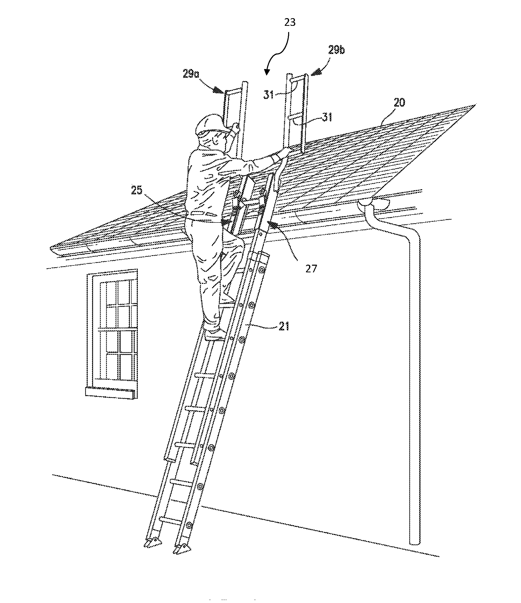 Safety device for ladders