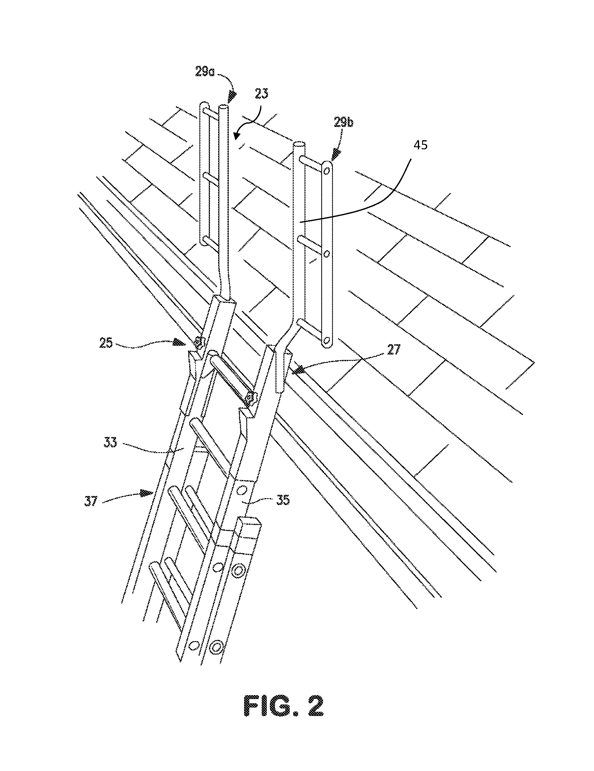 Safety device for ladders