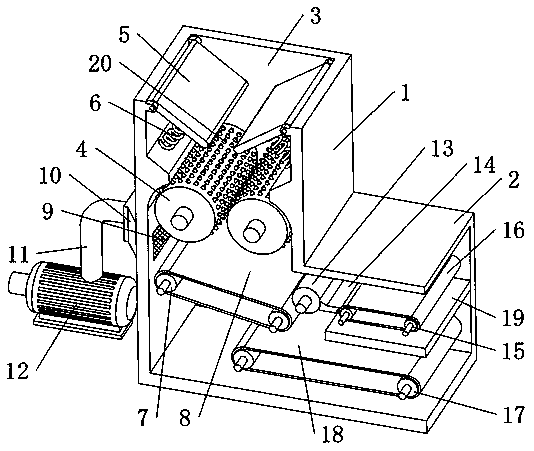 Classified processing device for construction wastes