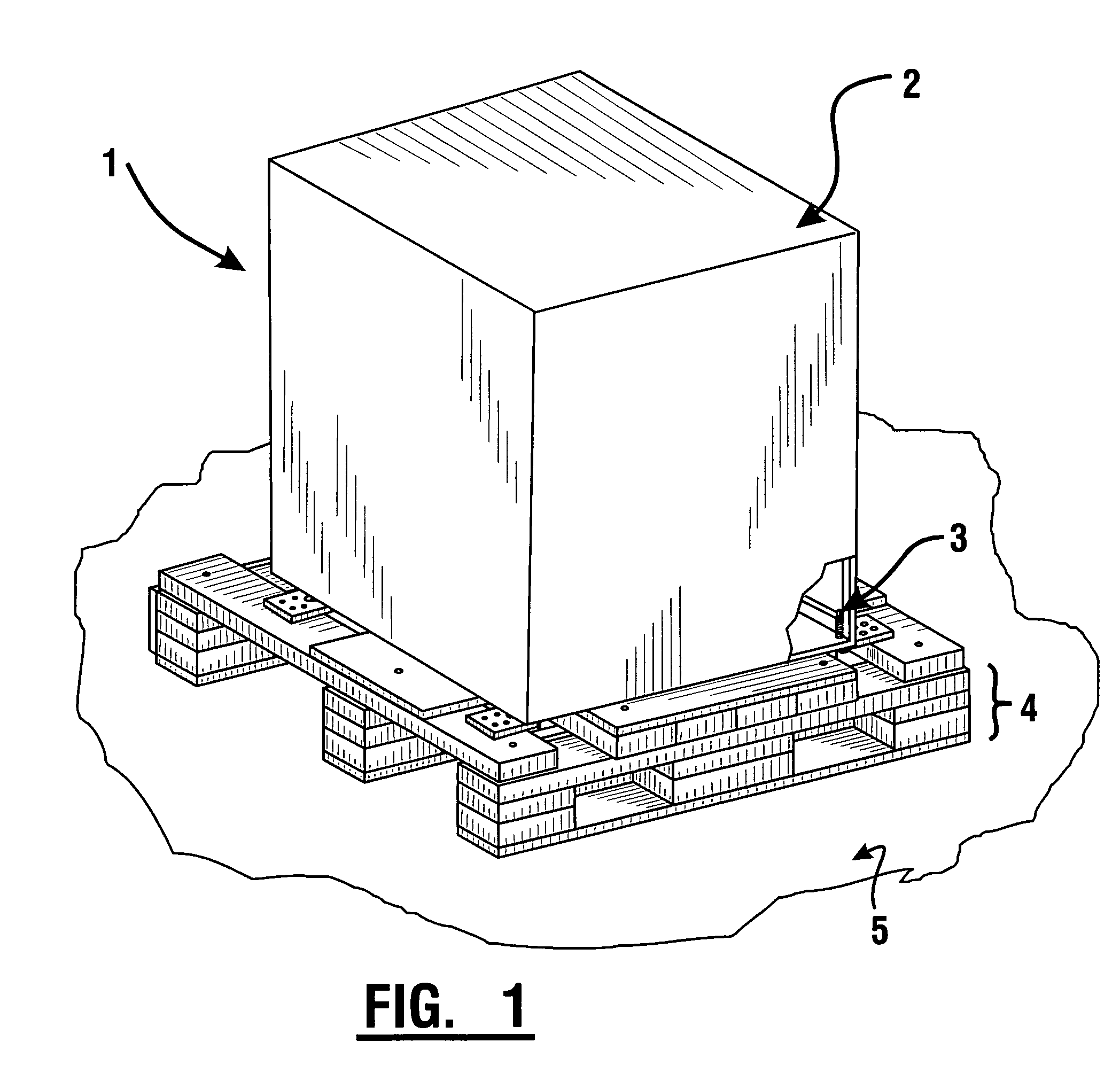 Apparatus for shipping and installation of ATM