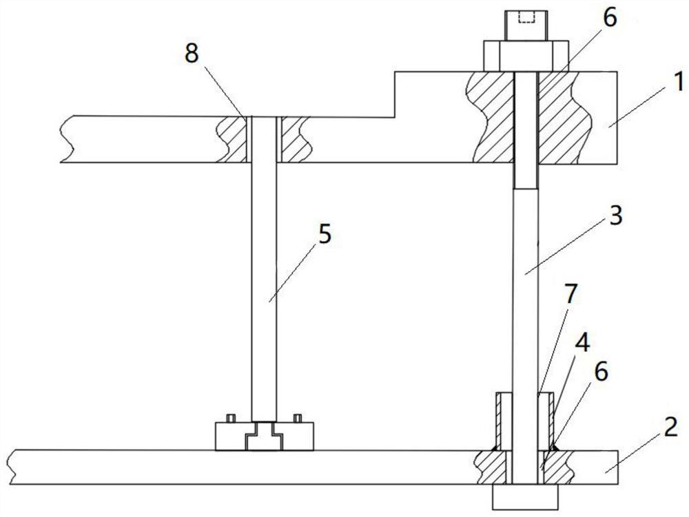 Structure for preventing block-up of lower ejector core rod of casting core box and using method