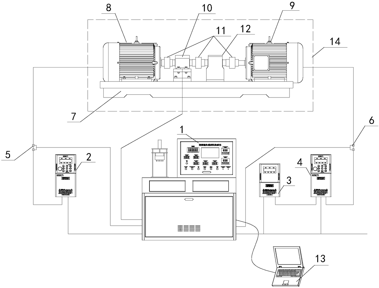 Frequency changer, motor testing system and method and mounting method