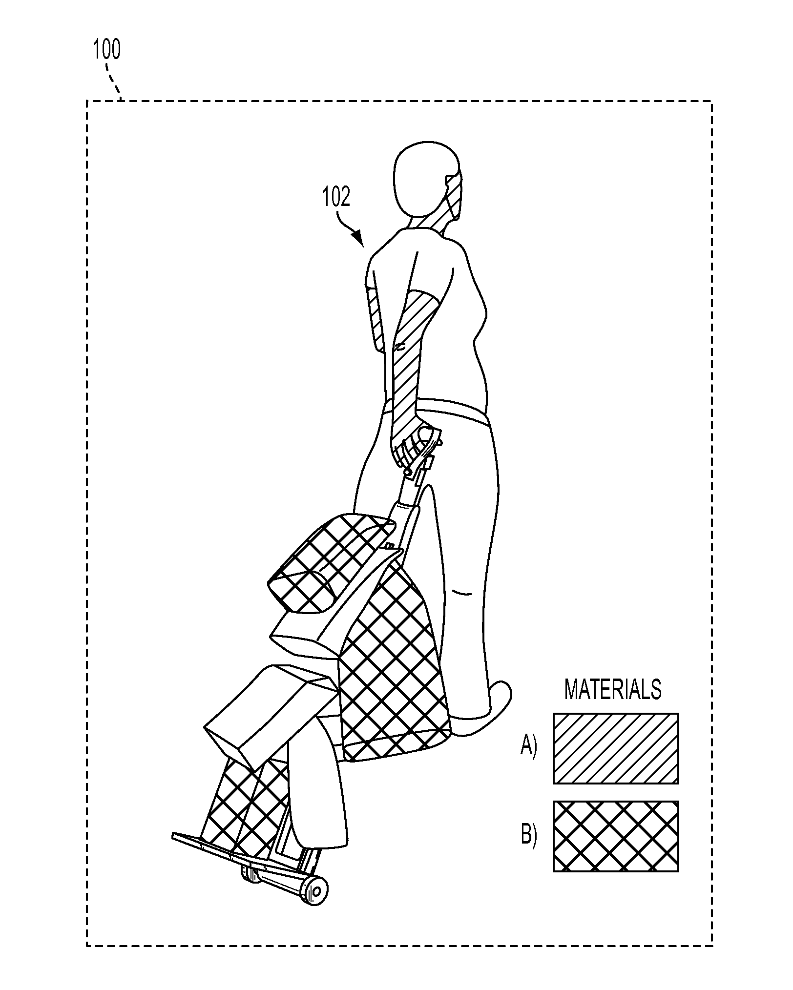 Material identification from a spectral filtered patterned image without demosaicing