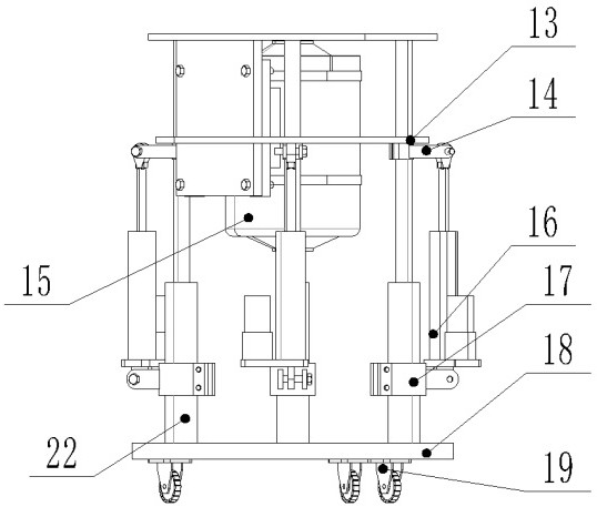 Forged piece clamping device suitable for forging machining