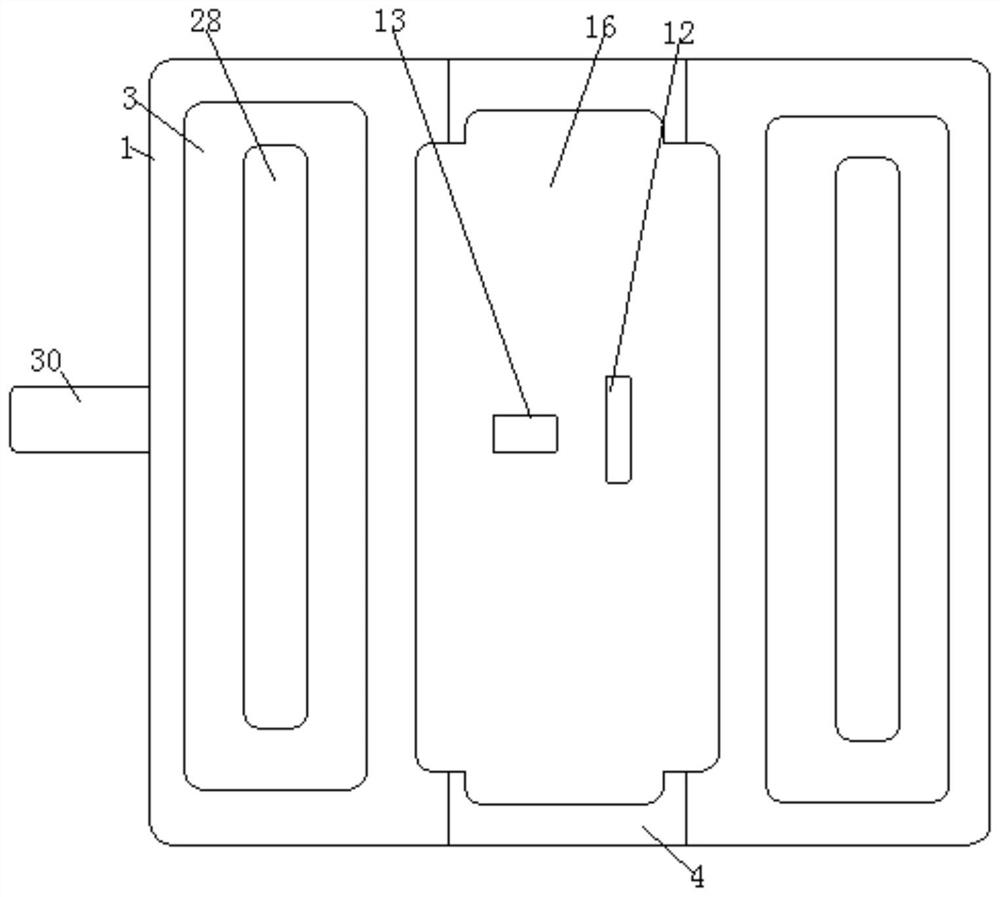 A drainage device for multi-layer environment-friendly permeable floor